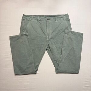 Levis XX Chino Pants Mens 38x30 Teal Tapered Fit Flap Back Pockets Casual‎
